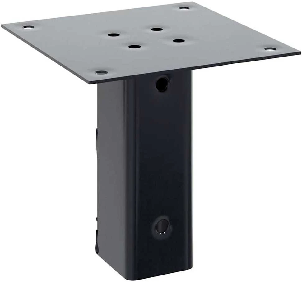 Stulpų pagrindai kvadratiniai, 12vnt., antracito sp., 46x46mm
