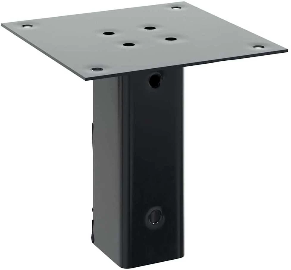 Stulpų pagrindai kvadratiniai, 12vnt., antracito sp., 51x51mm
