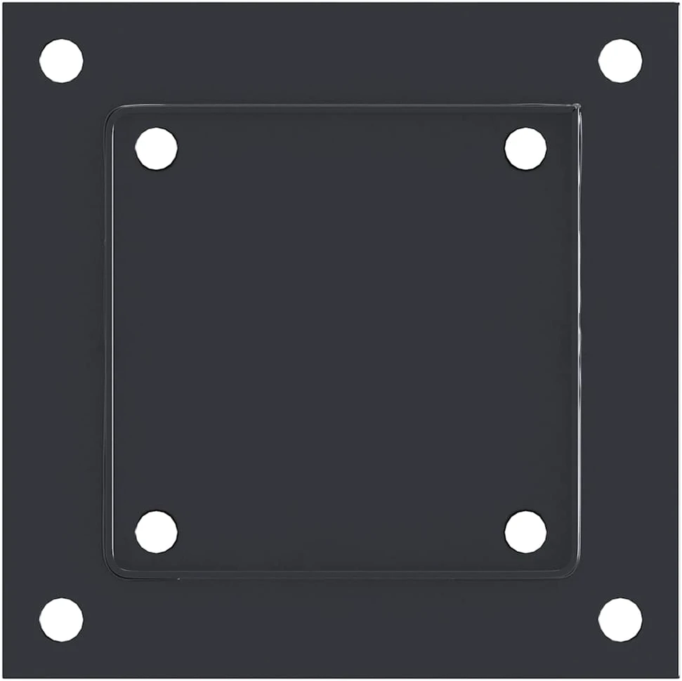 Stulpų pagrindai kvadratiniai, 12vnt., antracito sp., 121x121mm