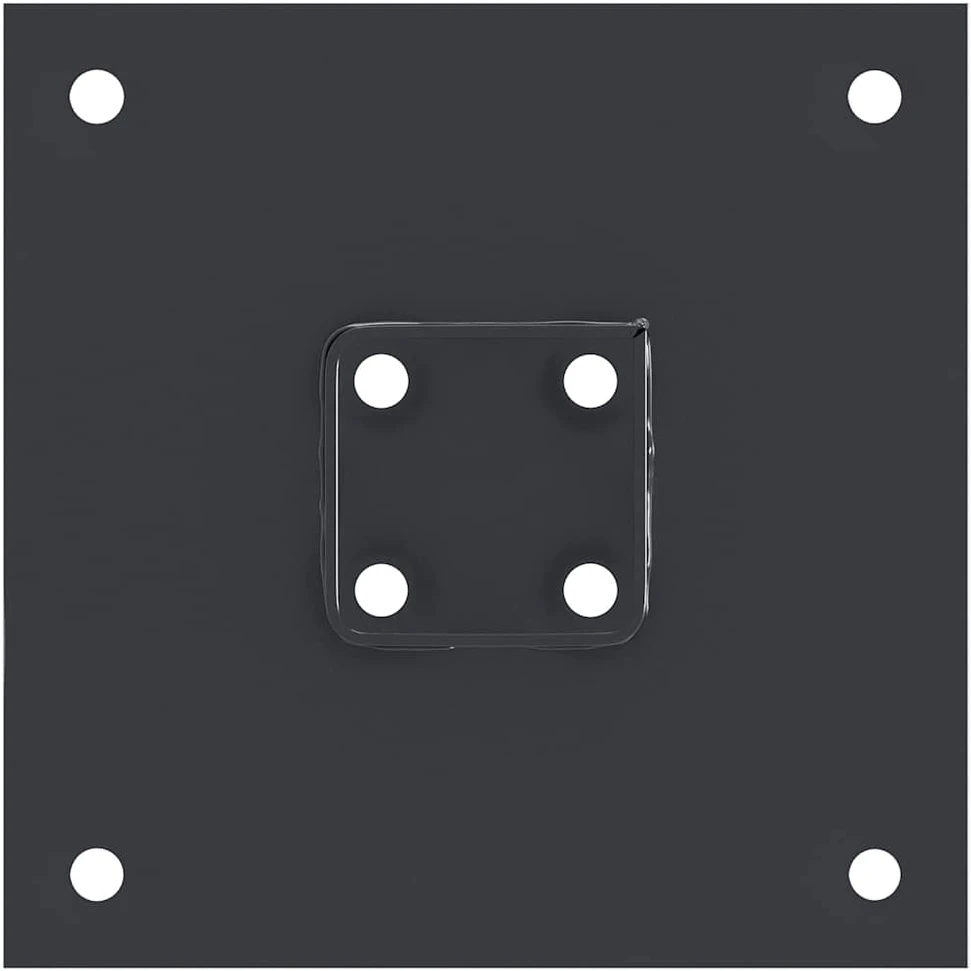 Stulpų pagrindai kvadratiniai, 12vnt., antracito sp., 51x51mm
