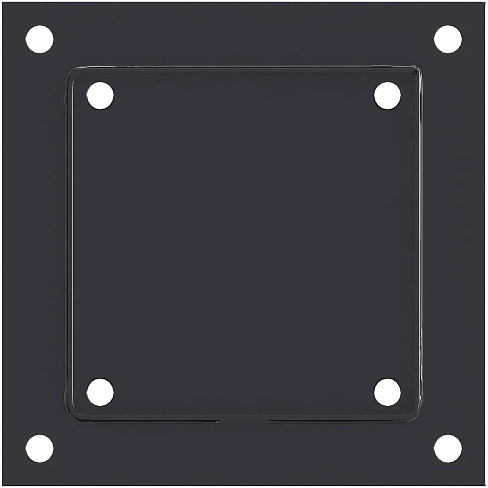 Stulpų pagrindai kvadratiniai, 12vnt., antracito sp., 141x141mm
