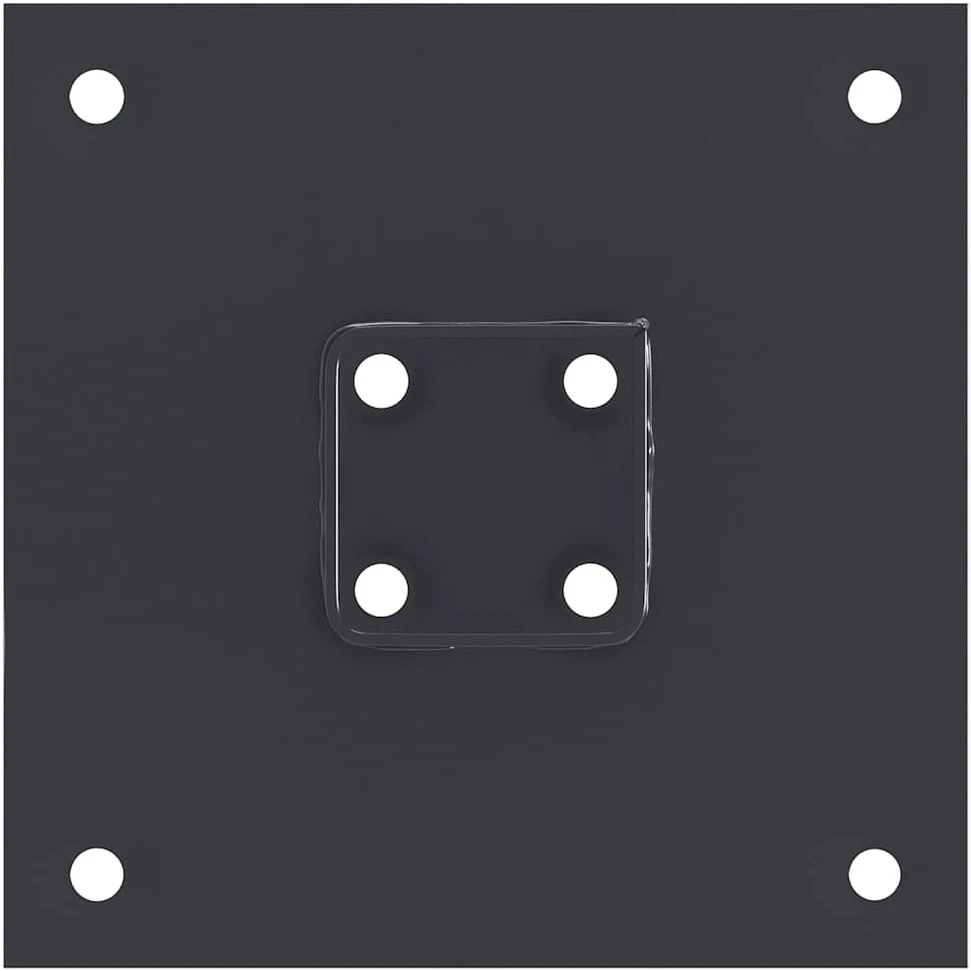 Stulpų pagrindai kvadratiniai, 12vnt., antracito sp., 46x46mm