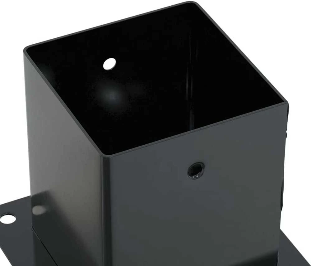 Stulpų pagrindai kvadratiniai, 12vnt., antracito sp., 121x121mm