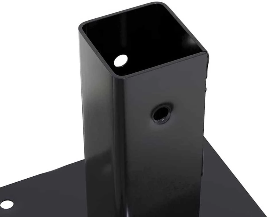 Stulpų pagrindai kvadratiniai, 12vnt., antracito sp., 46x46mm