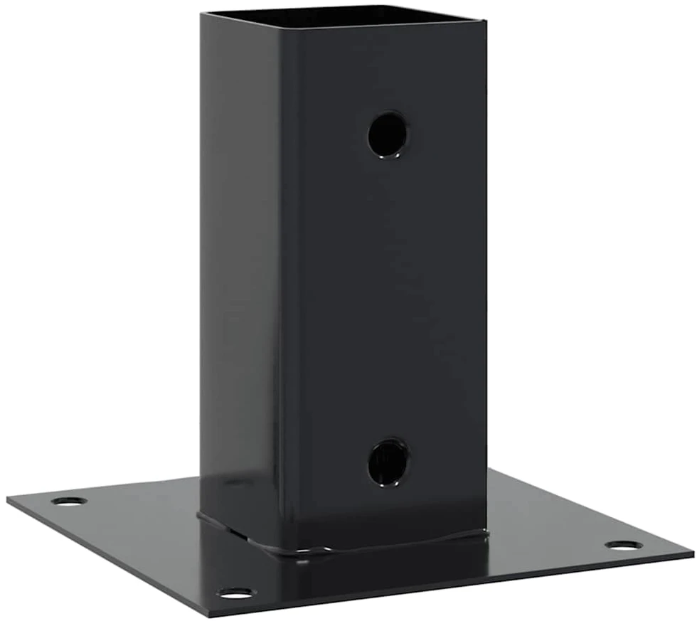 Stulpų pagrindai kvadratiniai, 12vnt., antracito sp., 61x61mm