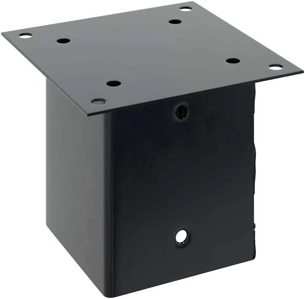 Stulpų pagrindai kvadratiniai, 12vnt., antracito sp., 121x121mm