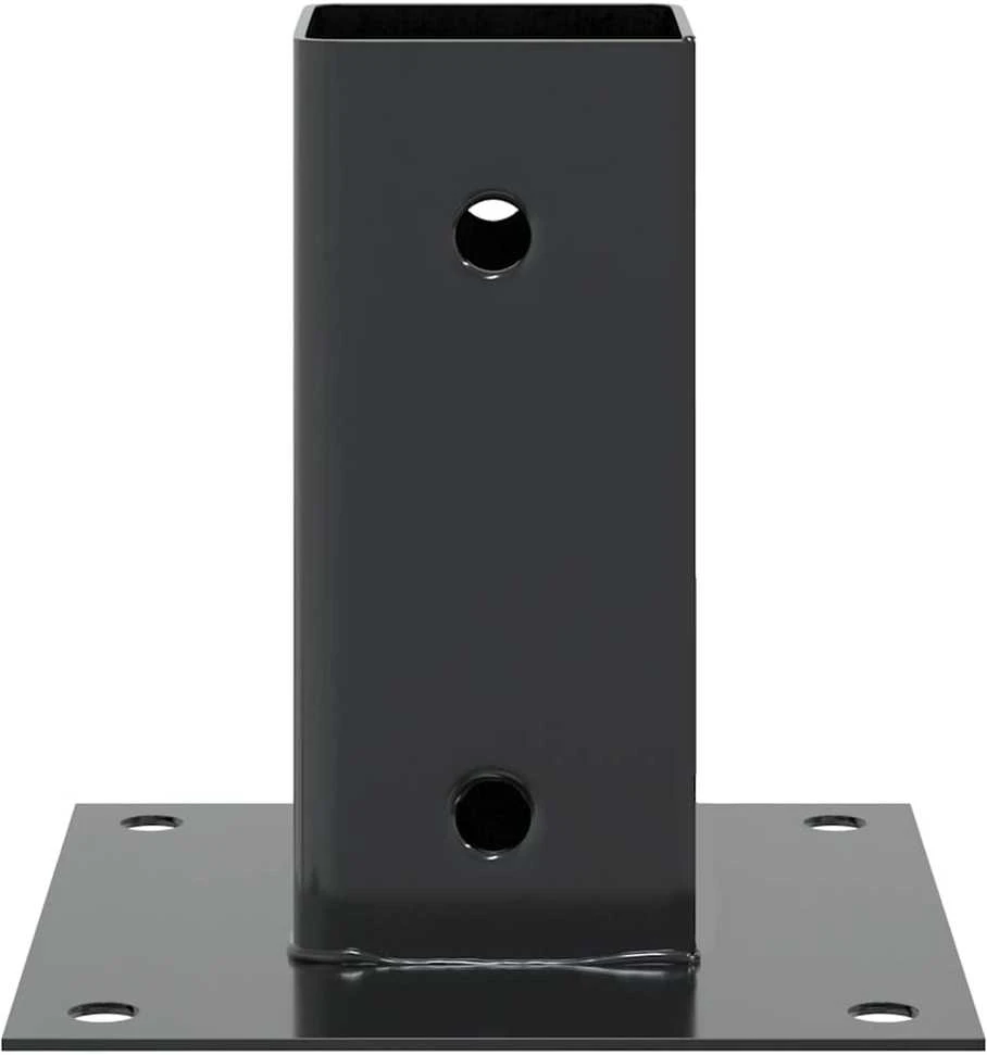 Stulpų pagrindai kvadratiniai, 12vnt., antracito sp., 61x61mm
