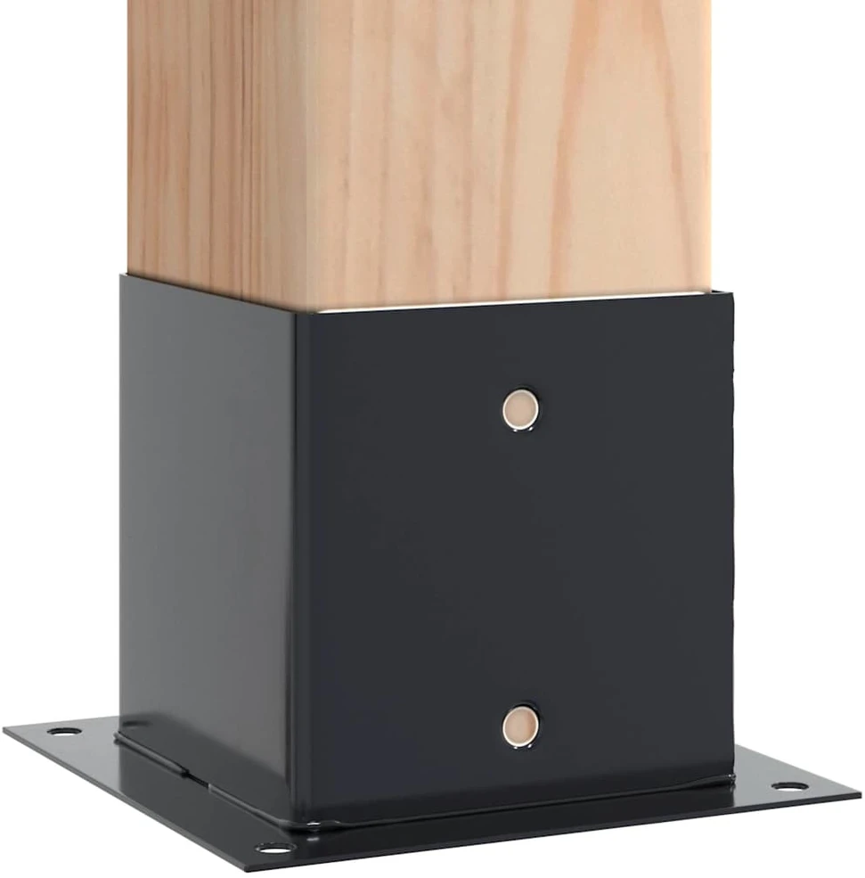Stulpų pagrindai kvadratiniai, 12vnt., antracito sp., 141x141mm