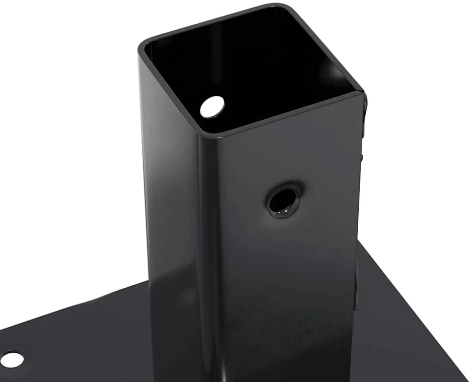 Stulpų pagrindai kvadratiniai, 12vnt., antracito sp., 51x51mm