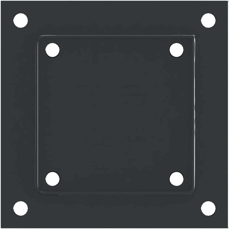 Stulpų pagrindai kvadratiniai, 12vnt., antracito sp., 121x121mm