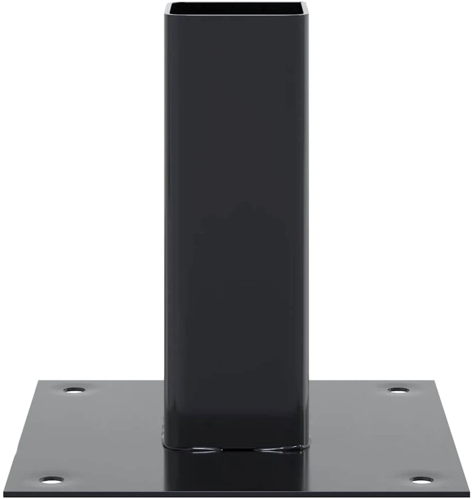 Stulpų pagrindai kvadratiniai, 12vnt., antracito sp., 46x46mm