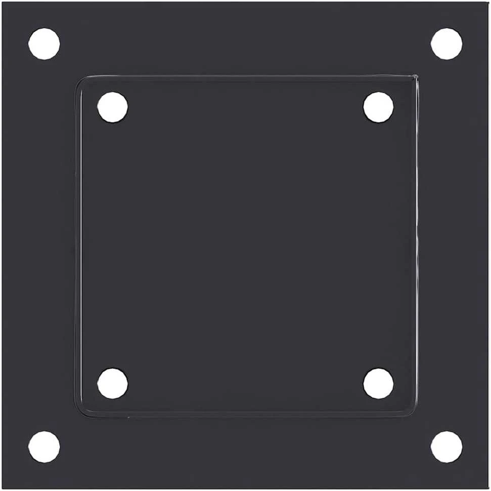 Stulpų pagrindai kvadratiniai, 12vnt., antracito sp., 121x121mm