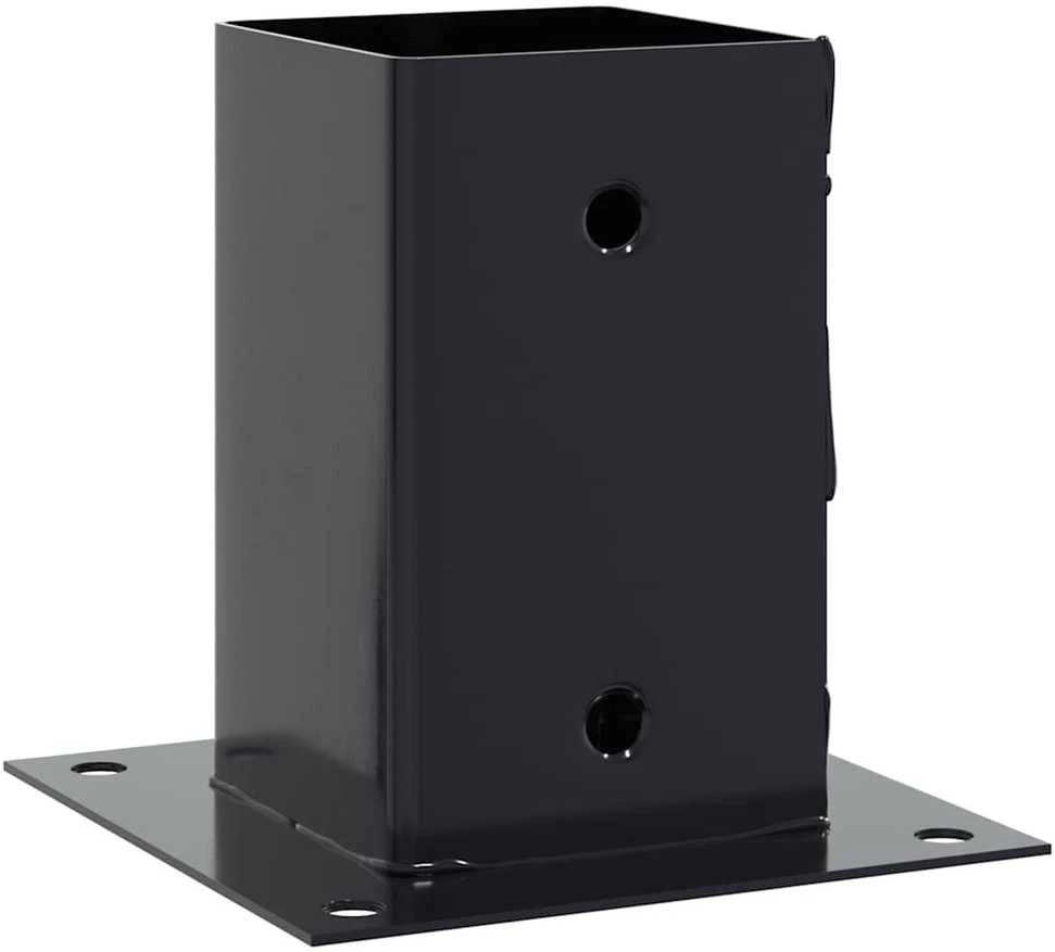 Stulpų pagrindai kvadratiniai, 12vnt., antracito sp., 91x91mm