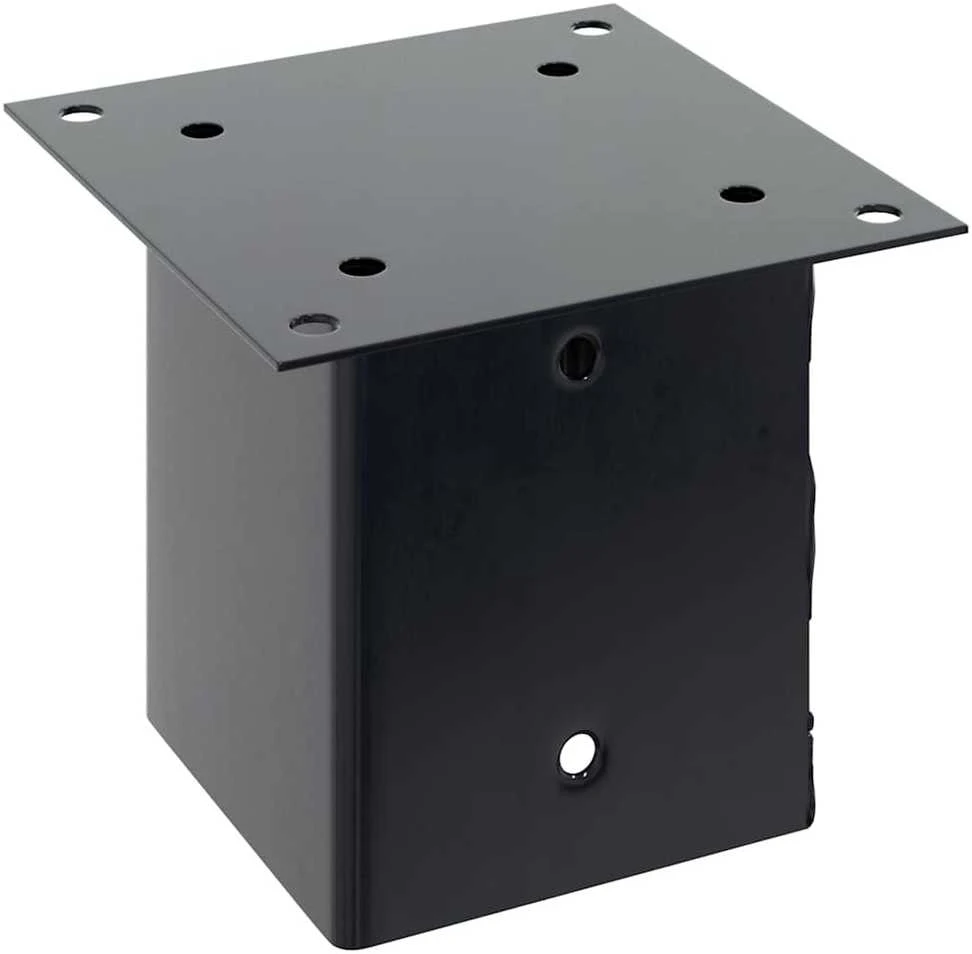 Stulpų pagrindai kvadratiniai, 12vnt., antracito sp., 121x121mm