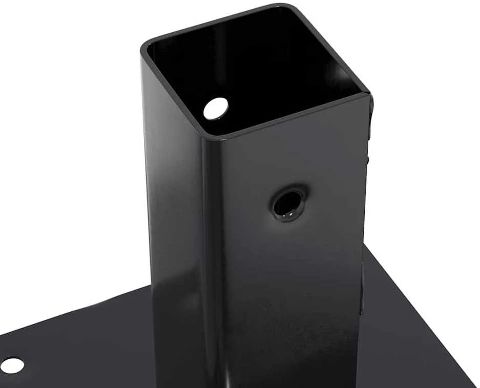Stulpų pagrindai kvadratiniai, 12vnt., antracito sp., 51x51mm