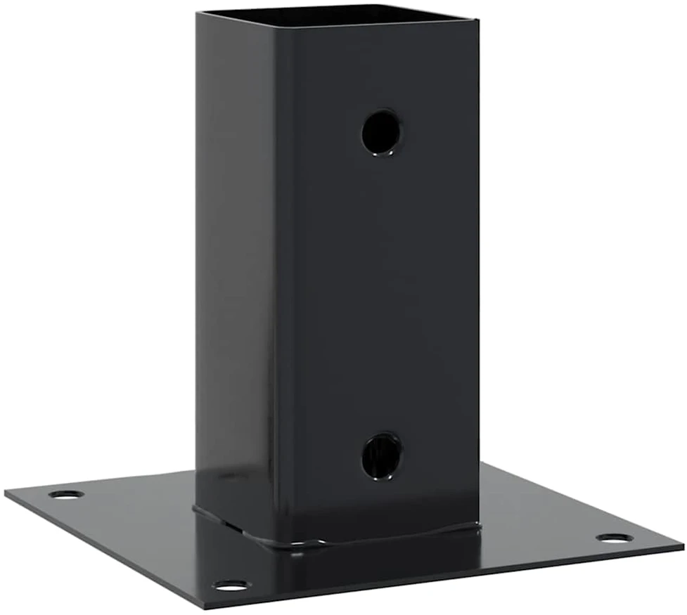 Stulpų pagrindai kvadratiniai, 4vnt., antracito sp., 61x61mm