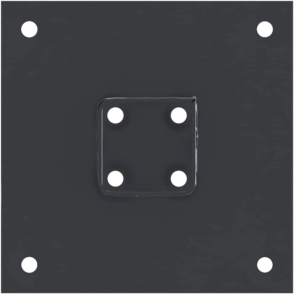 Stulpų pagrindai kvadratiniai, 4vnt., antracito sp., 51x51mm