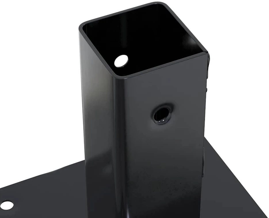 Stulpų pagrindai kvadratiniai, 4vnt., antracito sp., 51x51mm