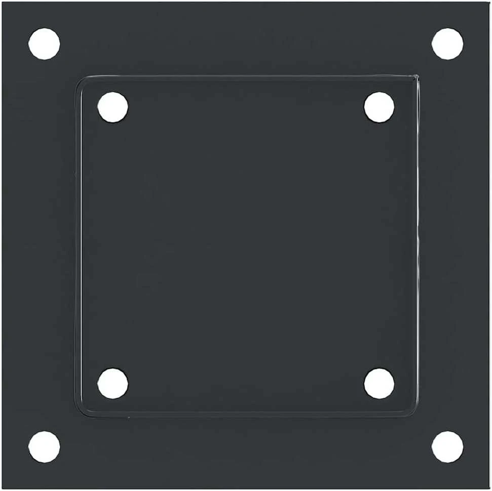 Stulpų pagrindai kvadratiniai, 4vnt., antracito sp., 121x121mm
