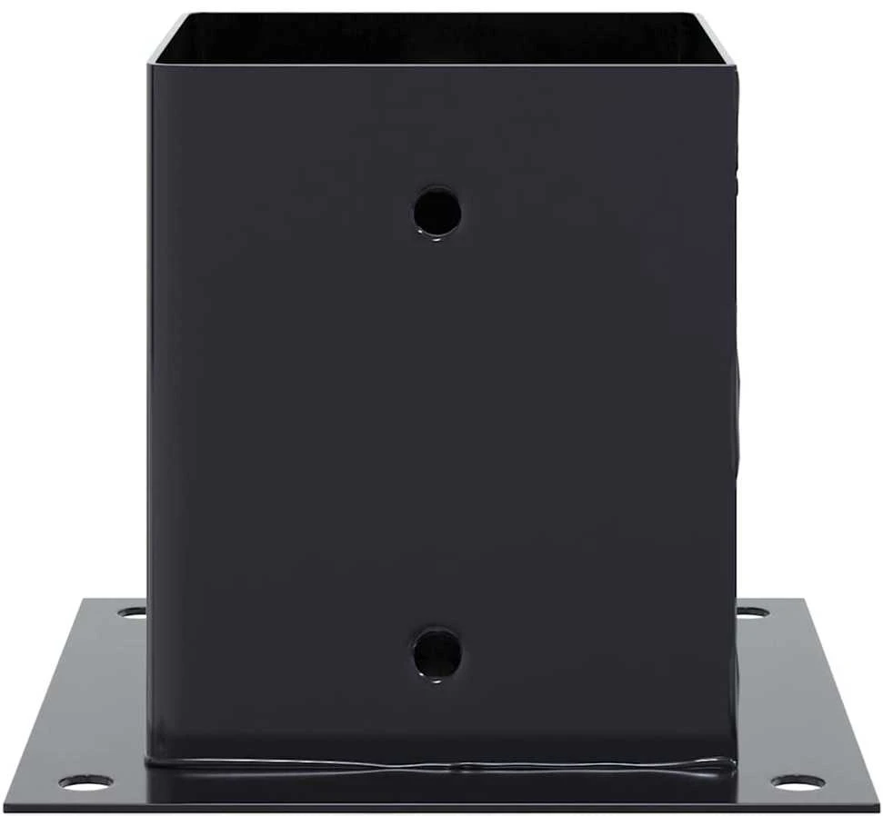 Stulpų pagrindai kvadratiniai, 4vnt., antracito sp., 121x121mm