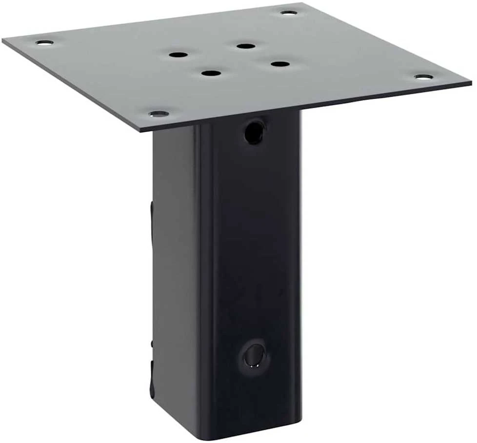 Stulpų pagrindai kvadratiniai, 4vnt., antracito sp., 51x51mm