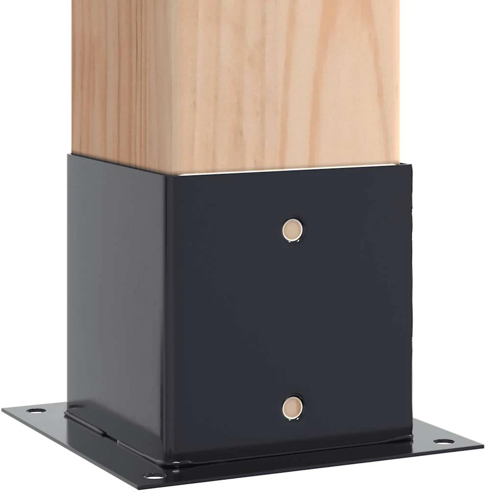 Stulpų pagrindai kvadratiniai, 4vnt., antracito sp., 141x141mm