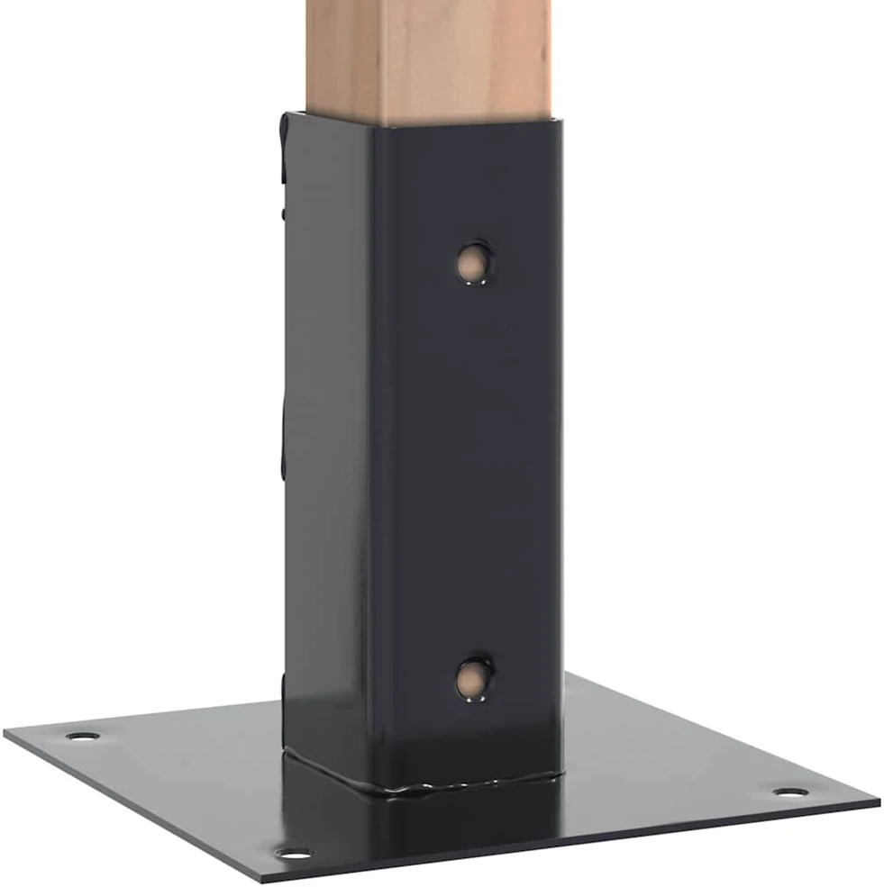 Stulpų pagrindai kvadratiniai, 4vnt., antracito sp., 46x46mm