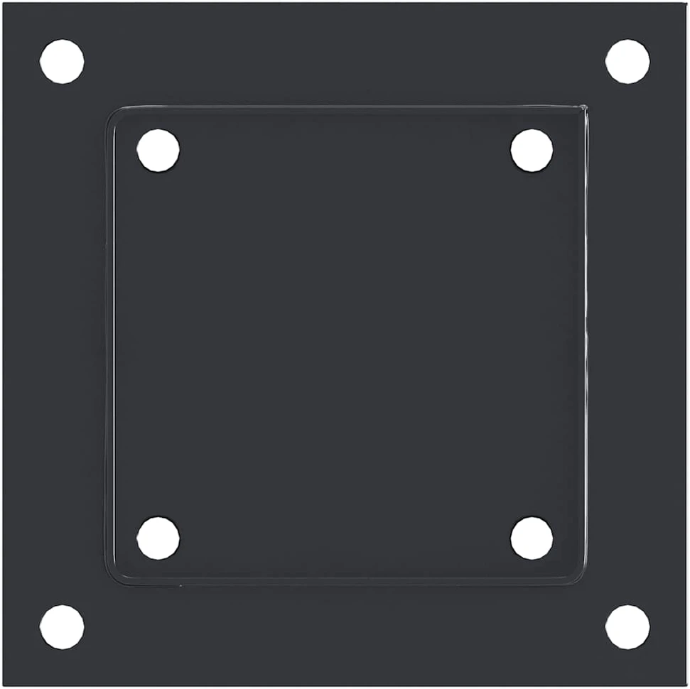 Stulpų pagrindai kvadratiniai, 4vnt., antracito sp., 101x101mm