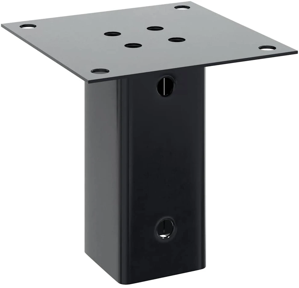 Stulpų pagrindai kvadratiniai, 4vnt., antracito sp., 61x61mm