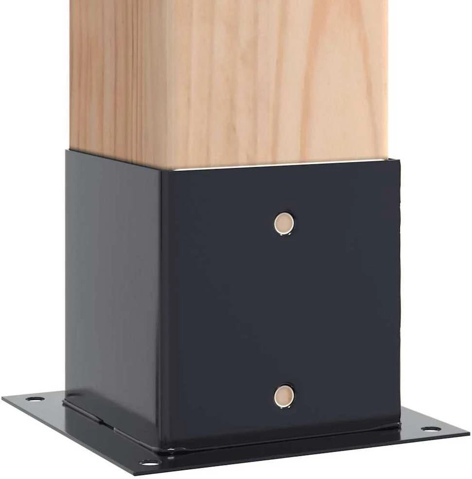 Stulpų pagrindai kvadratiniai, 4vnt., antracito sp., 141x141mm