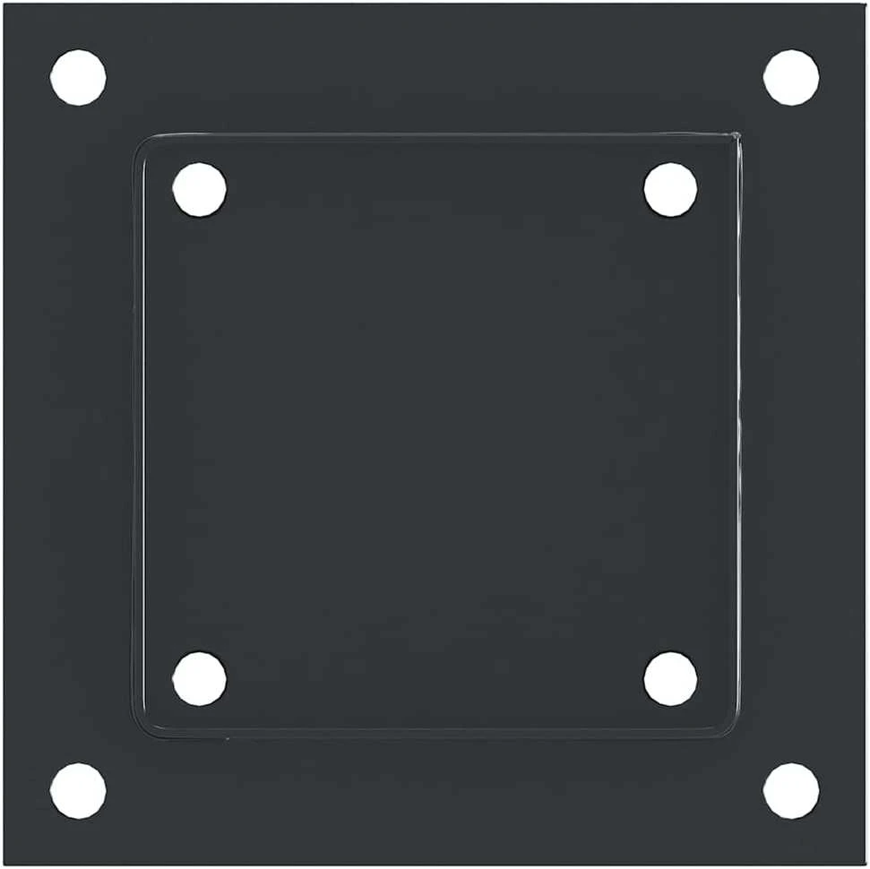 Stulpų pagrindai kvadratiniai, 4vnt., antracito sp., 101x101mm