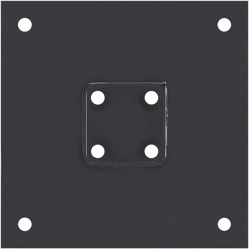 Stulpų pagrindai kvadratiniai, 4vnt., antracito sp., 51x51mm