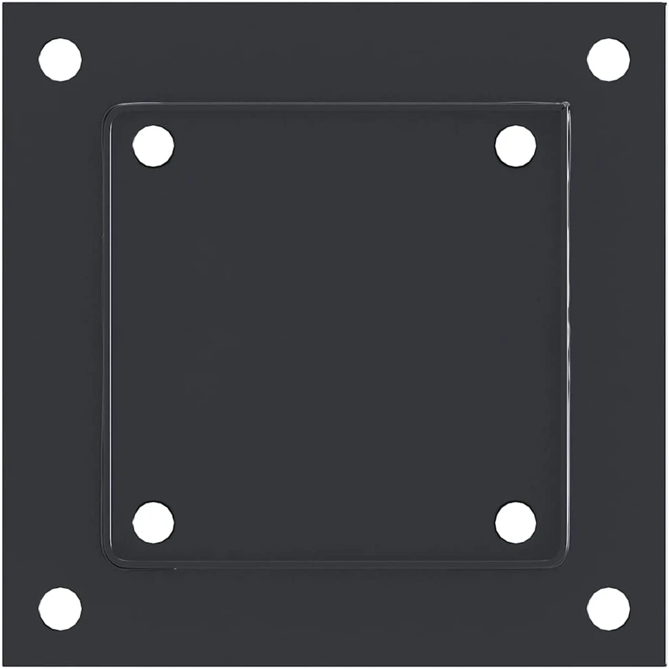Stulpų pagrindai kvadratiniai, 4vnt., antracito sp., 121x121mm