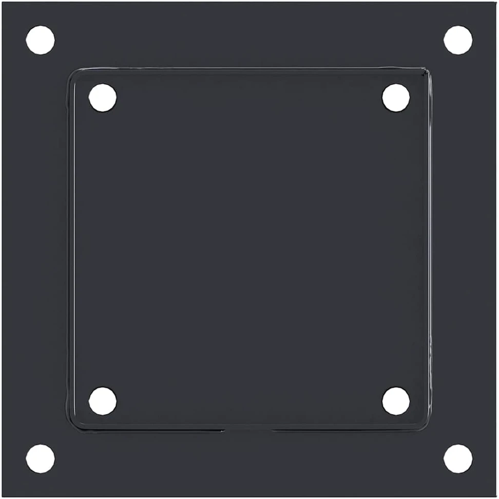 Stulpų pagrindai kvadratiniai, 4vnt., antracito sp., 141x141mm