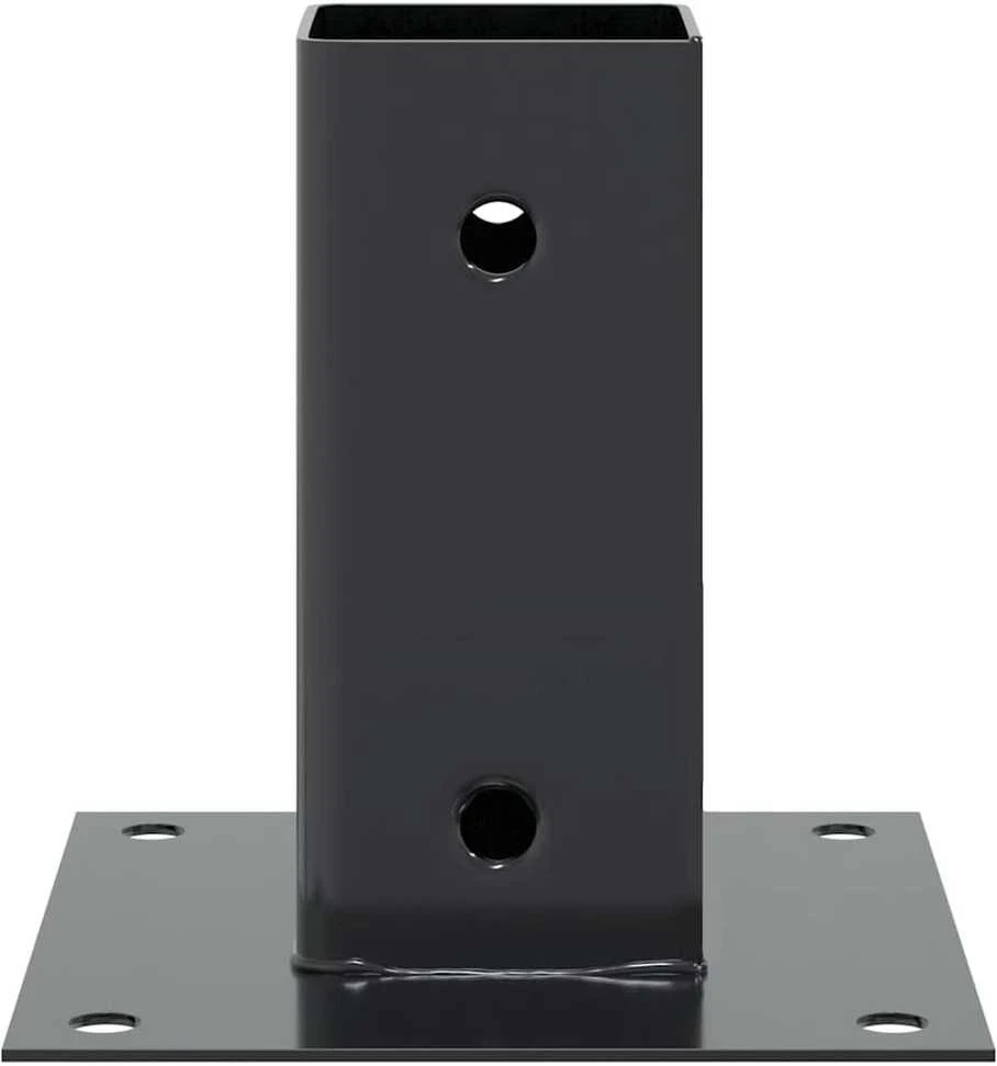 Stulpų pagrindai kvadratiniai, 4vnt., antracito sp., 71x71mm