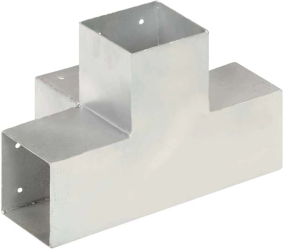 Stulpų sujungimai, 4vnt., 101x101mm, metalas, X formos