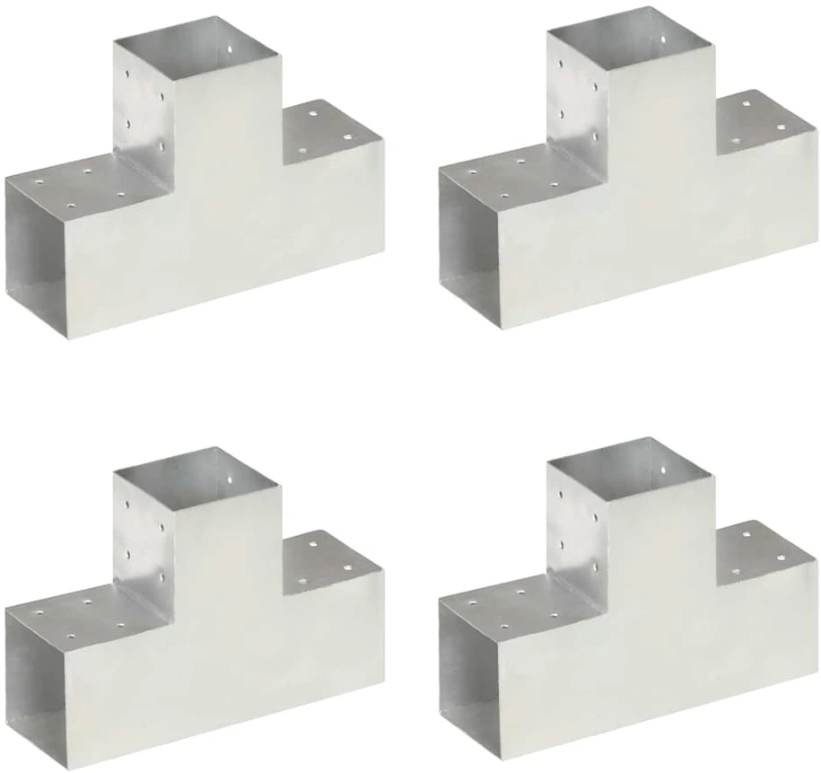 Stulpų sujungimai, 4vnt., 101x101mm, metalas, T formos