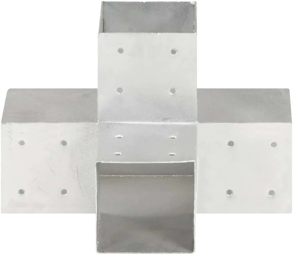 Stulpų sujungimai, 4vnt., 101x101mm, metalas, X formos