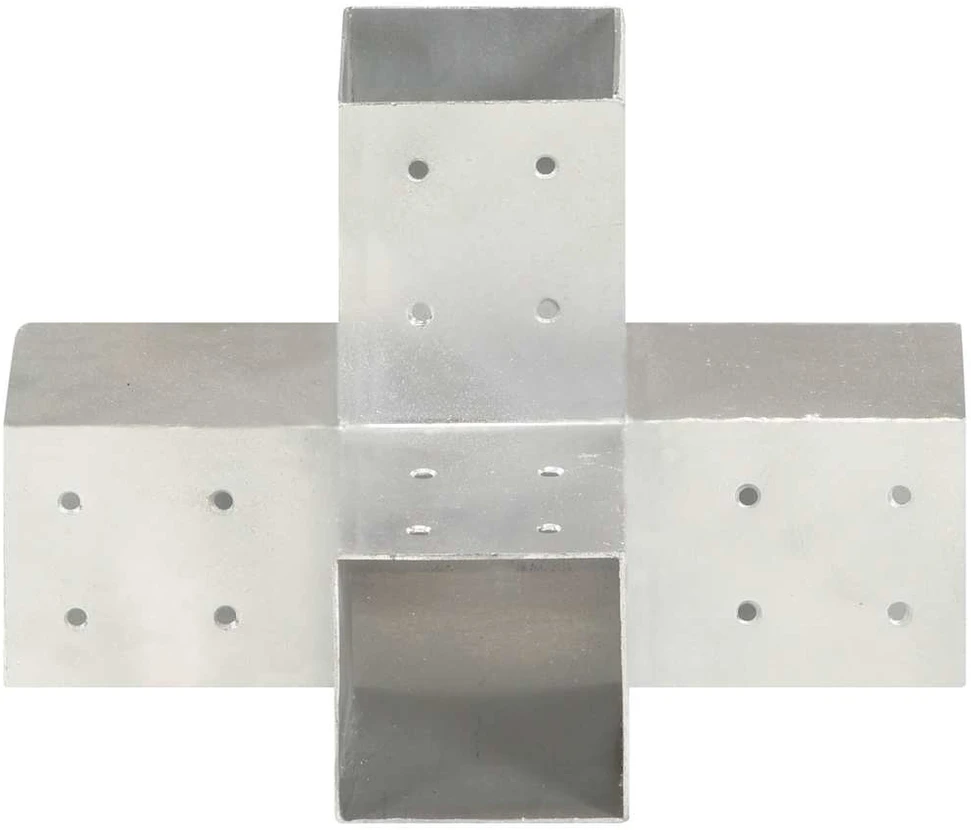 Stulpų sujungimai, 4vnt., 81x81mm, metalas, X formos