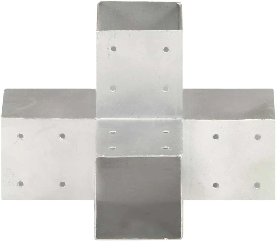 Stulpų sujungimai, 4vnt., 91x91mm, metalas, X formos