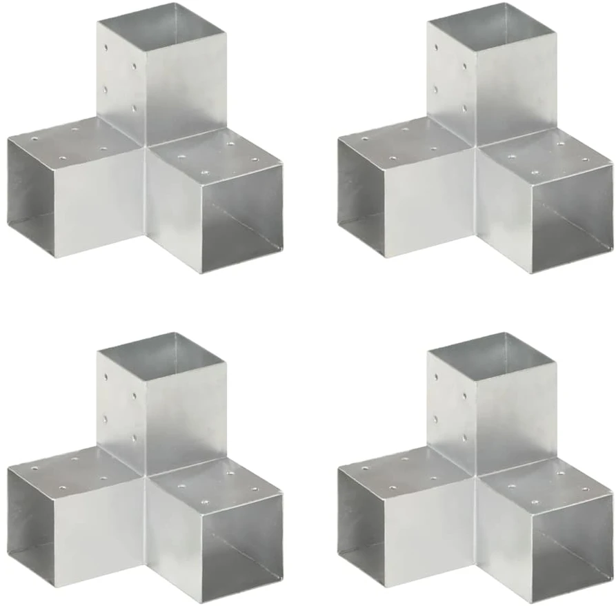 Stulpų sujungimai, 4vnt., 91x91mm, metalas, Y formos