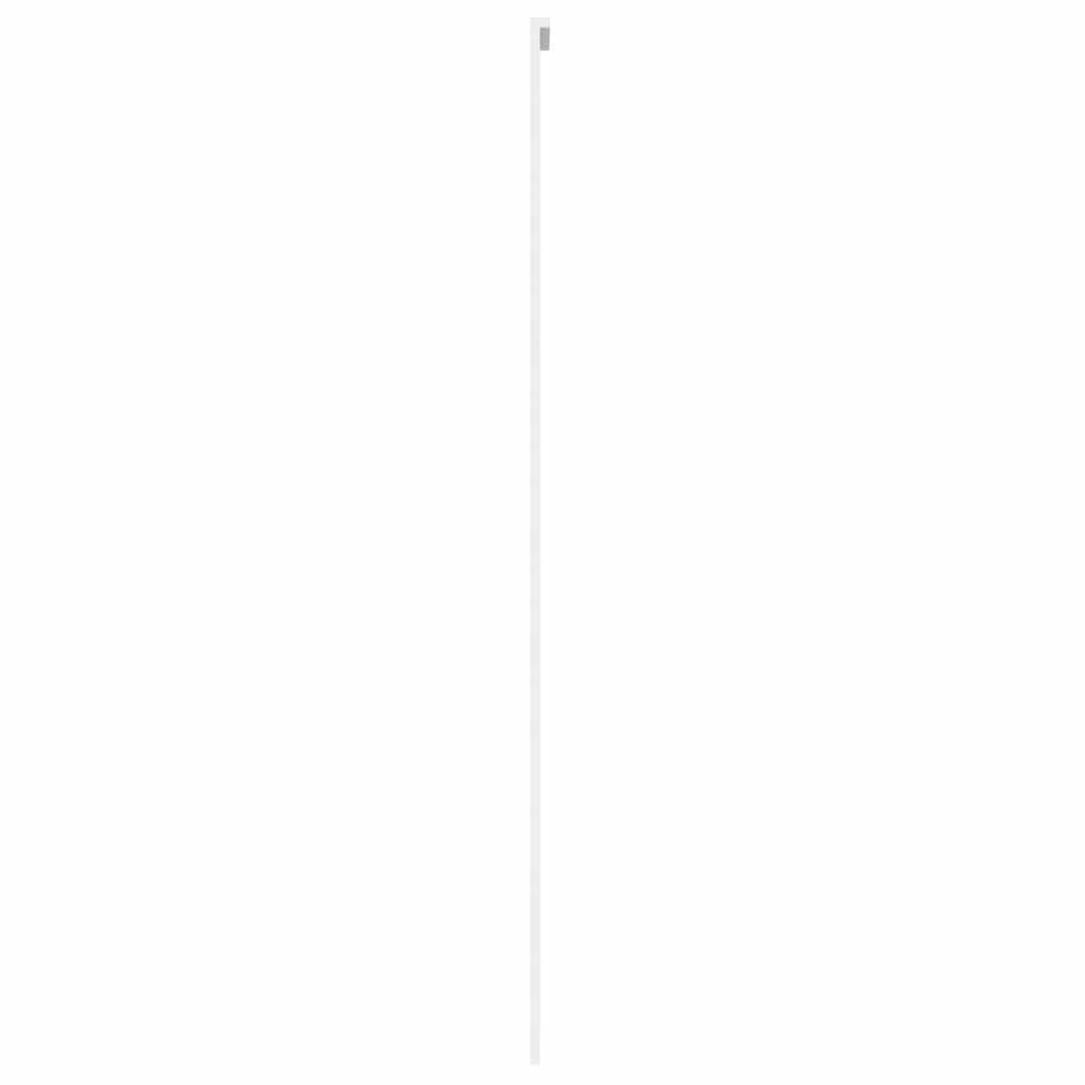 Stumdomos durys, baltos, 76x205cm, grūdintas stiklas/aliuminis