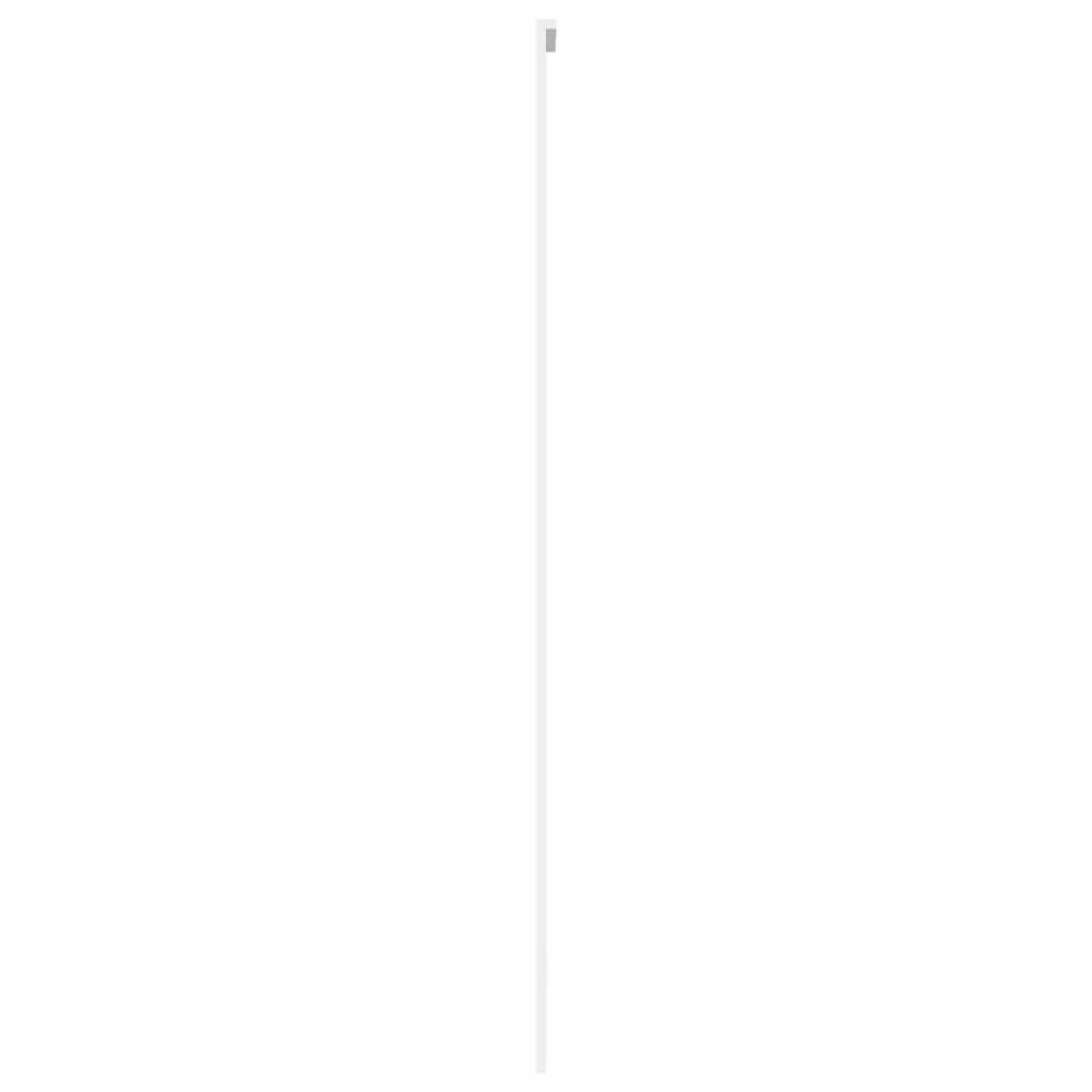 Stumdomos durys, baltos, 76x205cm, grūdintas stiklas/aliuminis