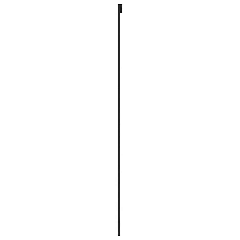 Stumdomos durys, juodos, 102,5x205cm, stiklas ir aliuminis