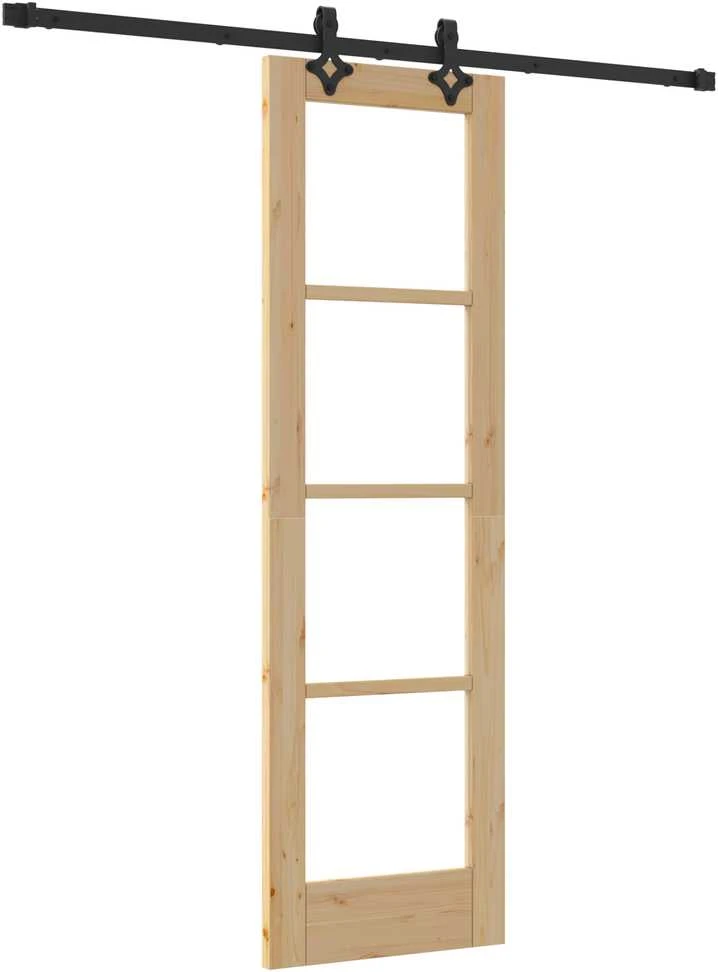 Slankios durys ORKDAL 61 x 198,5 cm Natūrali ir juoda