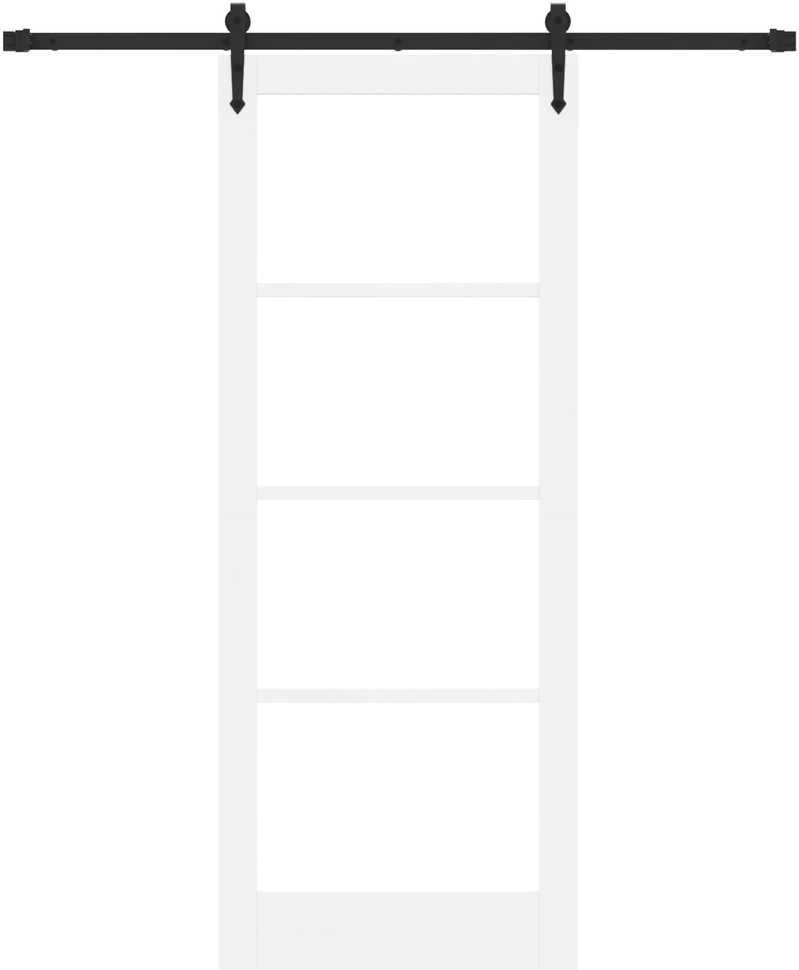 Slankios durys 83 x 211 cm Tvirtos pušies mediena ir stiklas