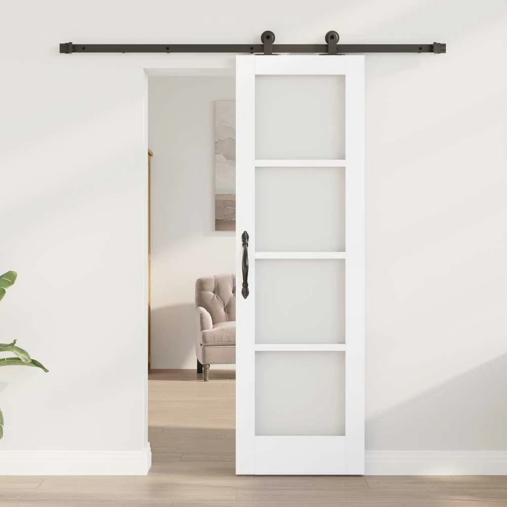 Slankios durys ORKDAL 61 x 198,5 cm Balta ir juoda