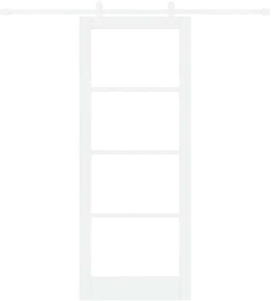 Slankios durys 83 x 211 cm Tvirtos pušies mediena ir stiklas