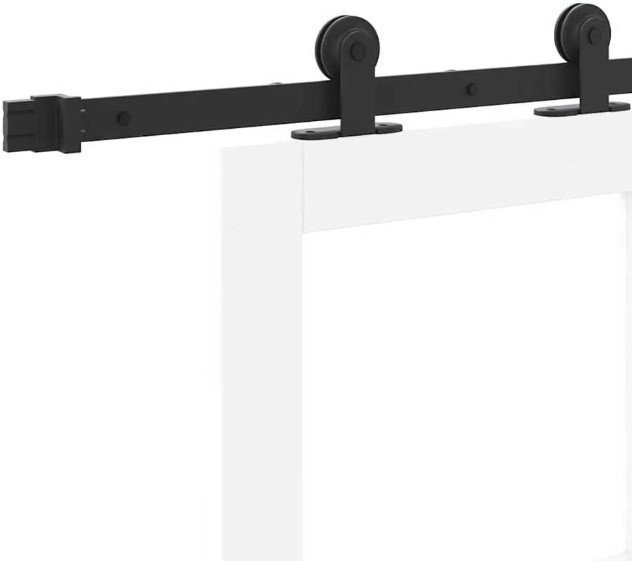 Slankios durys ORKDAL 93 x 211 cm Balta ir juoda