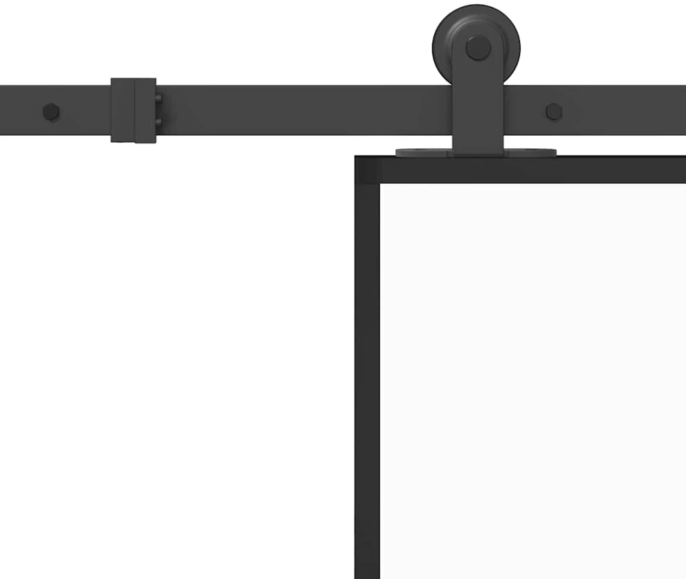 Stumdomos durys su įrangos rinkiniu, 76x205cm, ESG ir aliuminis